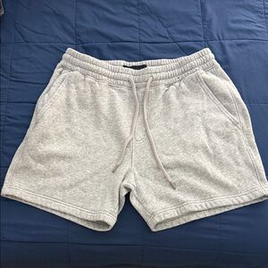 Hollister Men’s Gray Casual Fleece Drawstring Shorts
